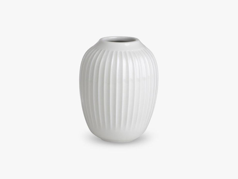 Hammershøi vase H100, hvid