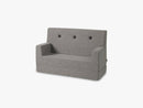 KK Kids Sofa, Multi Grey w. Grey button
