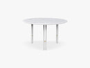 IOI Coffee Table - Ø70, Chrome/White Marble