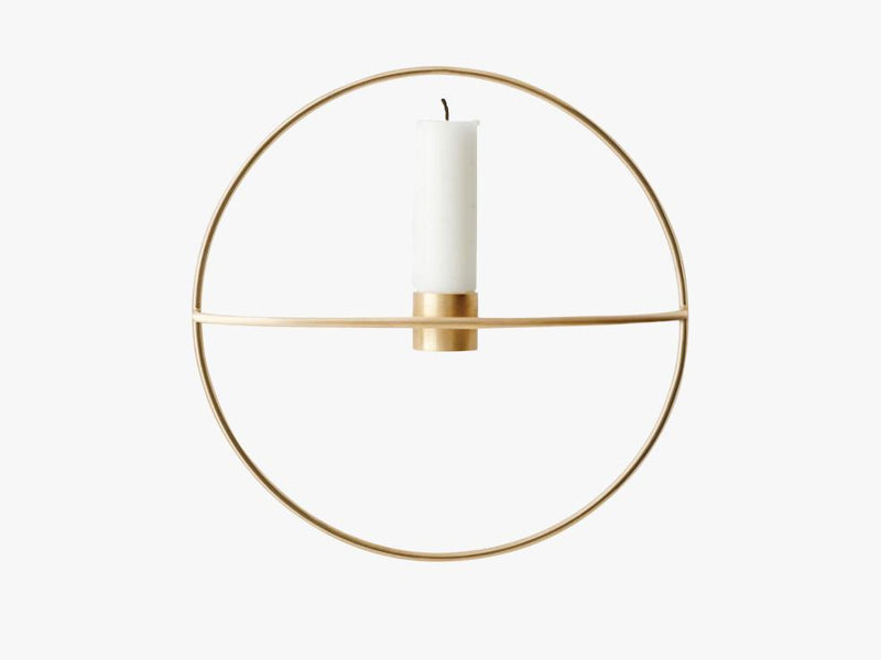 POV Circle, Candleholder, S, Brass