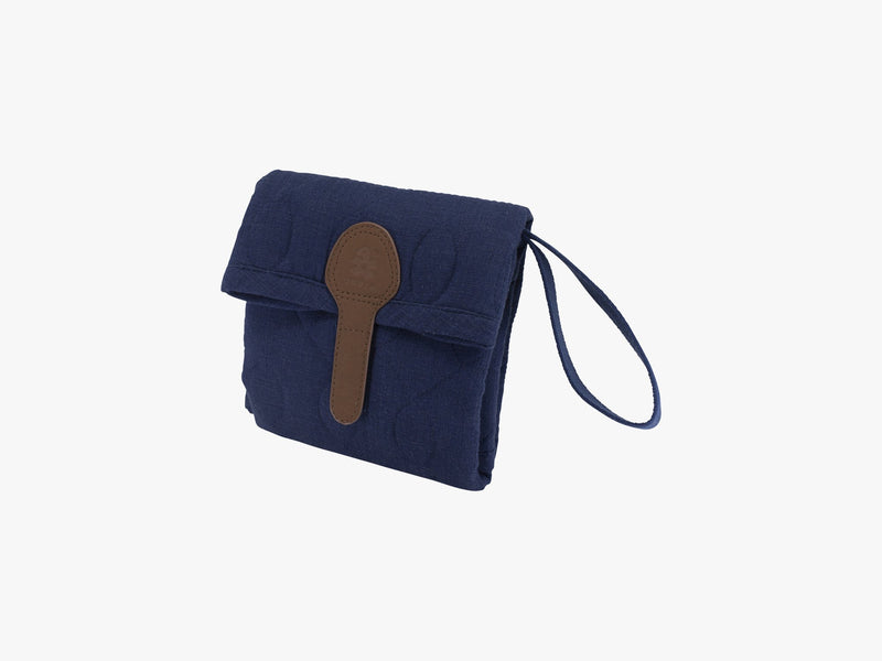 Quiltet pusleunderlag, royal blue