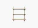 Sector Shelf T/W - Oak - Brass