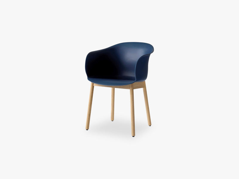 Elefy Chair JH30 Midnight Blue, Oak base