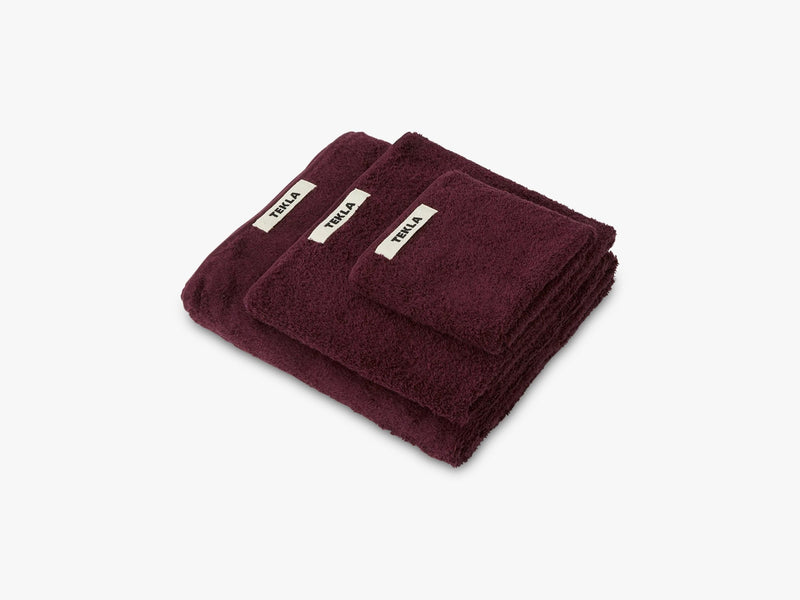 Hand Towel, Plum Red