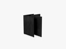 Mingle Table Legs Wood W68, Black Veneer