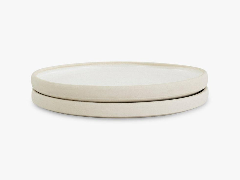 Otto Plate White Large, Set Of 2