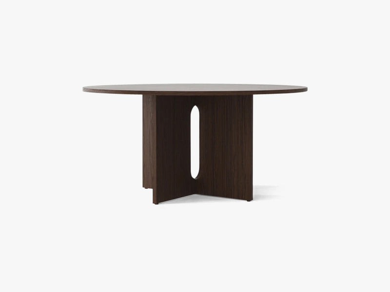 Androgyne Diningtable Ø150, Dark Stained Oak/Dark Stained Oak