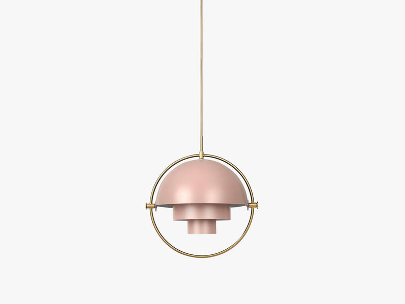 Multi-Lite Pendant - Ø36 - Brass Base, Rose Dust