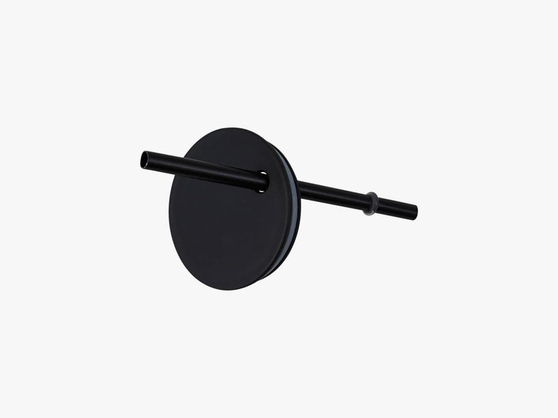 Straw lid, Black