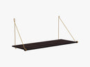 Loop Shelf Dark, Brass Mounting Bracket