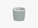 Quilted Storage Basket Medium, Misty Green
