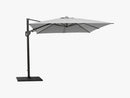 Hyde Luxe Tilt Parasol Inkl Fod - 3X3 M, Light Grey