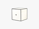 Frame 35 INCL door, 35x35x35, white stained ash