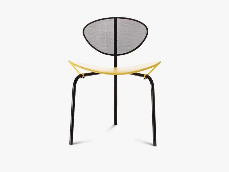 Nagasaki Dining Chair - Midnight Black, Venetian Gold top