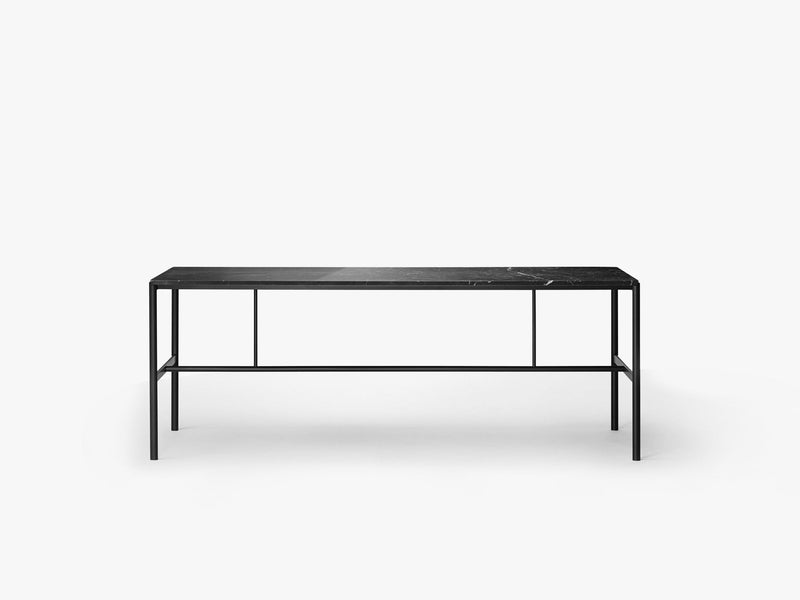 Mies Dining Table M1, Black/Black Marble Marquina