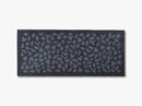 Måtte/løber, 67x150 cm, leaves, blue/grey