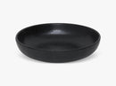 Aya Bowl Low 22cm, matt rustic black