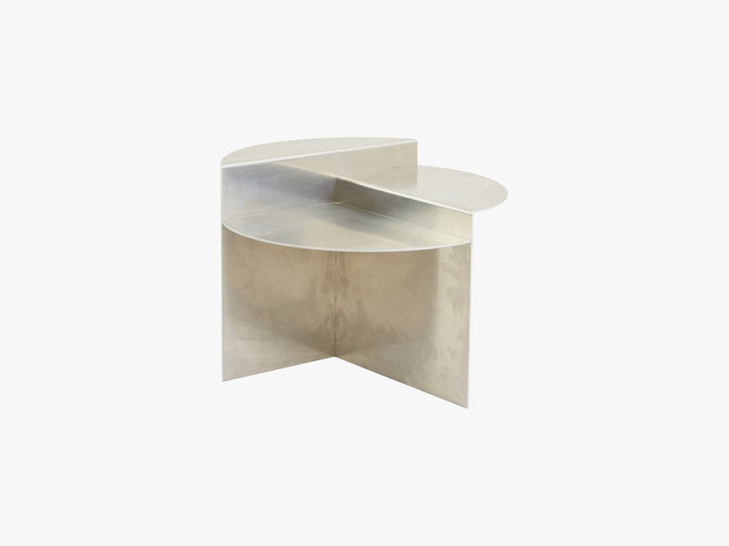 Rivet Side Table, Untreated Aluminium