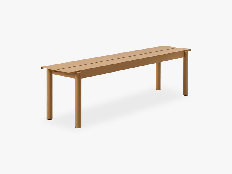 Linear Steel Bench - 170, Burnt Orange