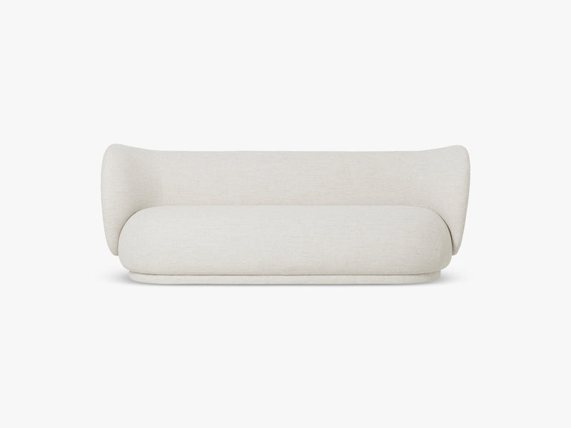 Rico 3-Seater Sofa - Boucle, Off White