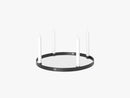 Candle Holder Circle Large, Black Brass