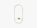 POV Oval Tealight Candleholder, Brass
