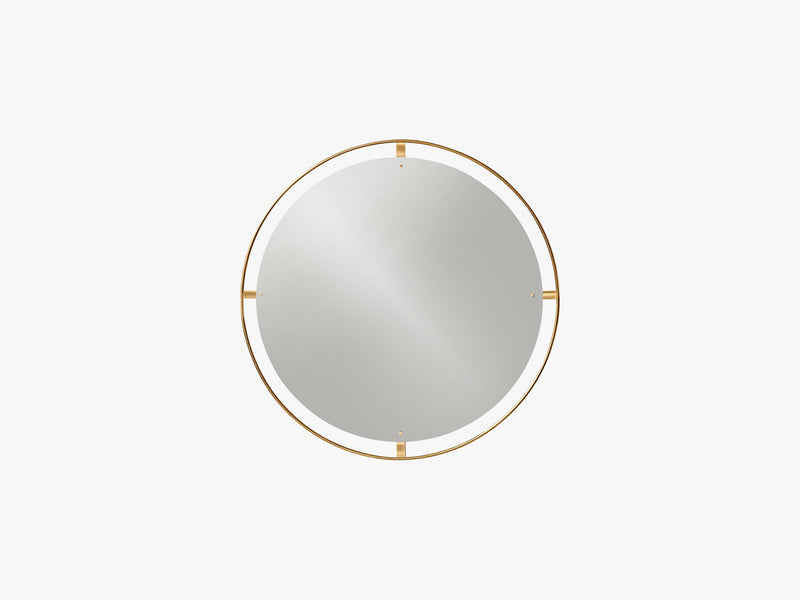 Nimbus Mirror Ø110, Polished Brass