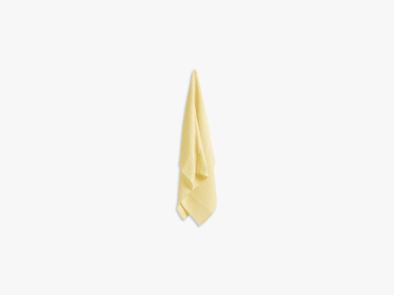 Giant Waffle Bath Towel, Soft Yellow