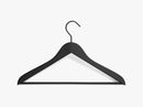 Soft Coat Hanger w bar slim 4pcs, black