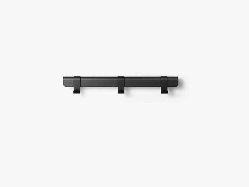 Hug Coat Rack 60cm, Black/3 Hooks