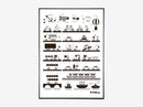 Vehicles sort/hvid