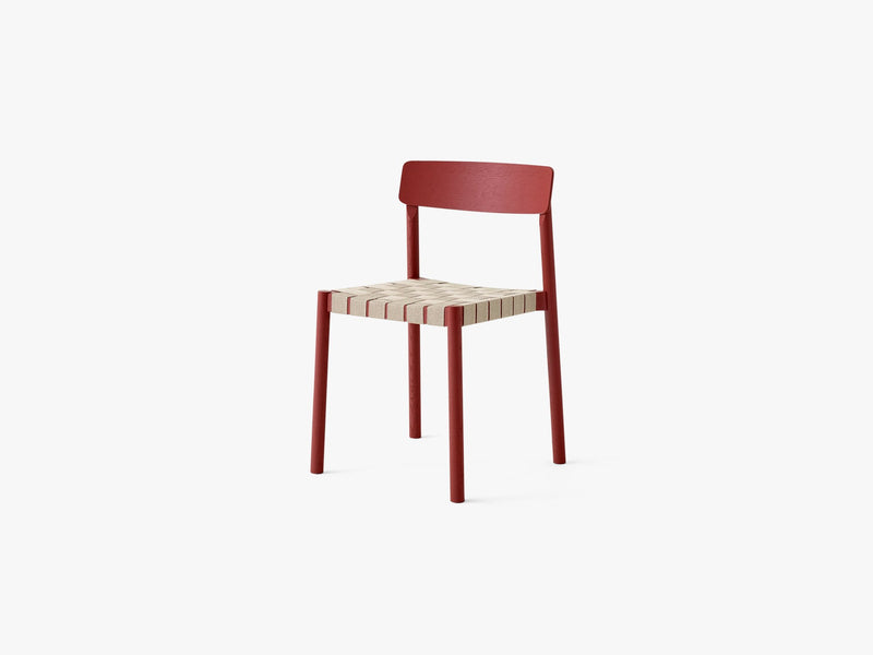 Betty Chair TK1 Maroon/Natural webbing