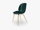 Beetle Dining Chair - Un-upholstered Oak base, Green shell