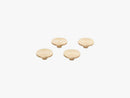 Magnets, brass, 4 pcs