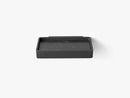 Shower Tray - Wall, Black/Black Marble