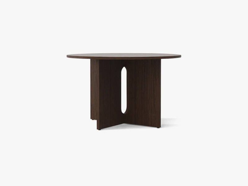 Androgyne Diningtable Ø120, Dark Stained Oak/Dark Stained Oak