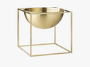 Kubus Bowl large, brass