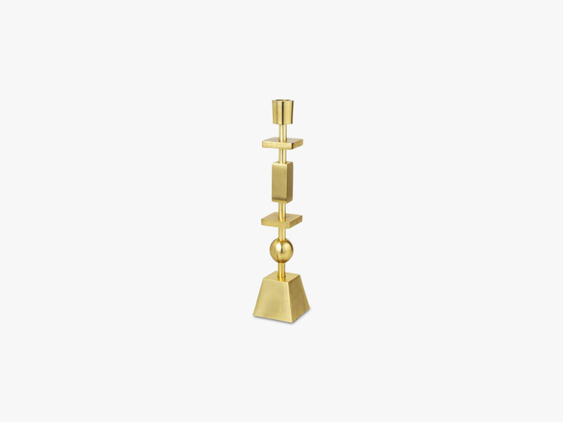 Lysestage Geog, Small, brass