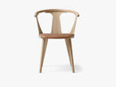 In Between Chair - SK2 - White oiled w. cognac leather