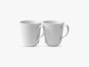 Hvid Riflet Krus, 37 Cl – 2 Stk