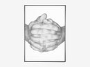 Folded Hands, White