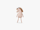 Safari Cushion Horse, Dusty Rose