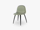 3D Dining Chair - Un-upholstered Black Stained Beech base, Mistletoe Green shell