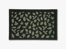 Floormat, 40x60 cm, leaves, dark green