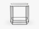 Jewel Side Table, hvid marmor