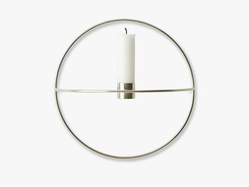 POV Circle, Candleholder, S, Silver