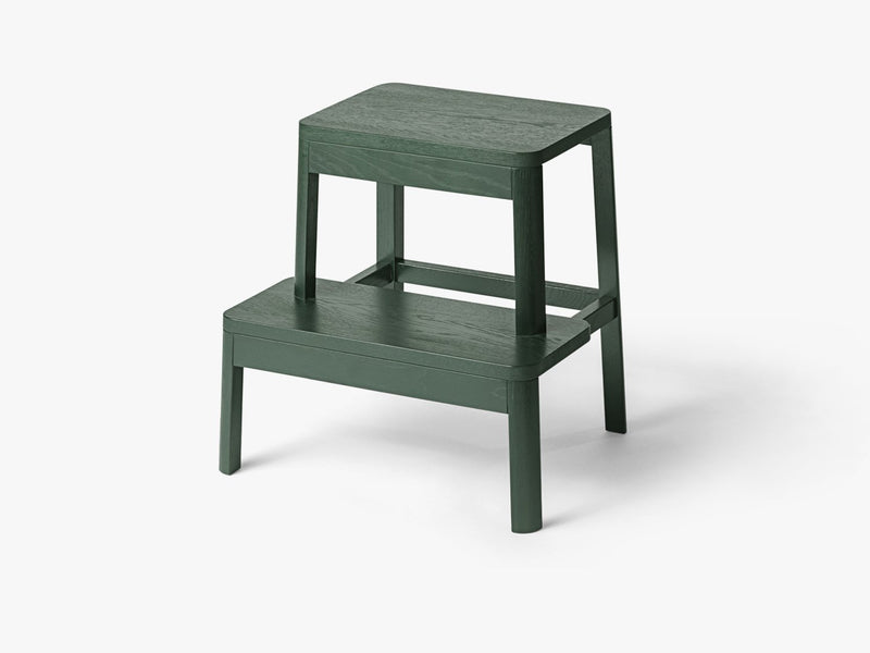 Arise Stool, Dark Green Oak