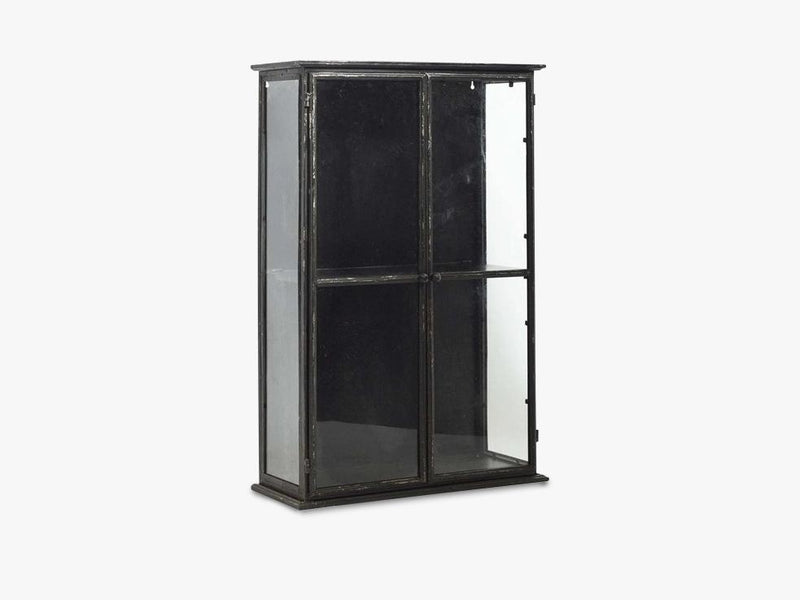 DOWNTOWN iron wall cabinet, black