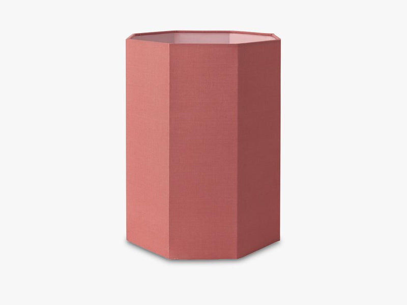 Lampshade large, coral red