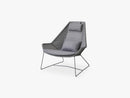 Breeze Highback Stol Hyndesæt, Grey